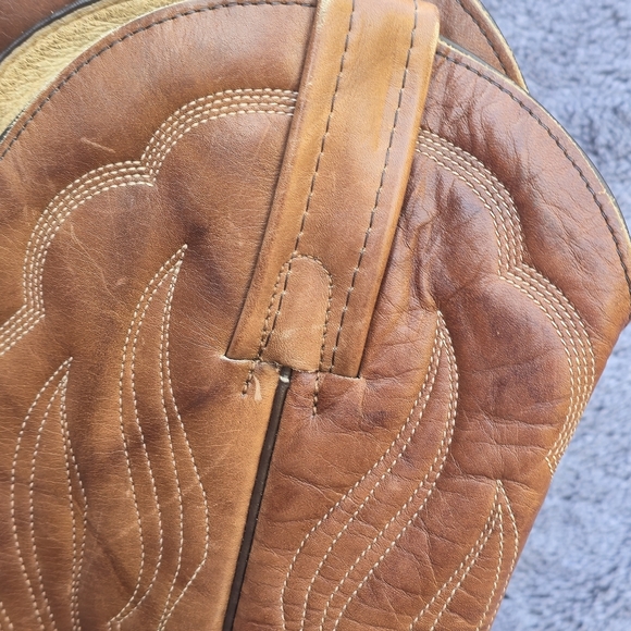 Frye Western Boots Brown Leather Vintage Size 6b - Picture 3 of 11